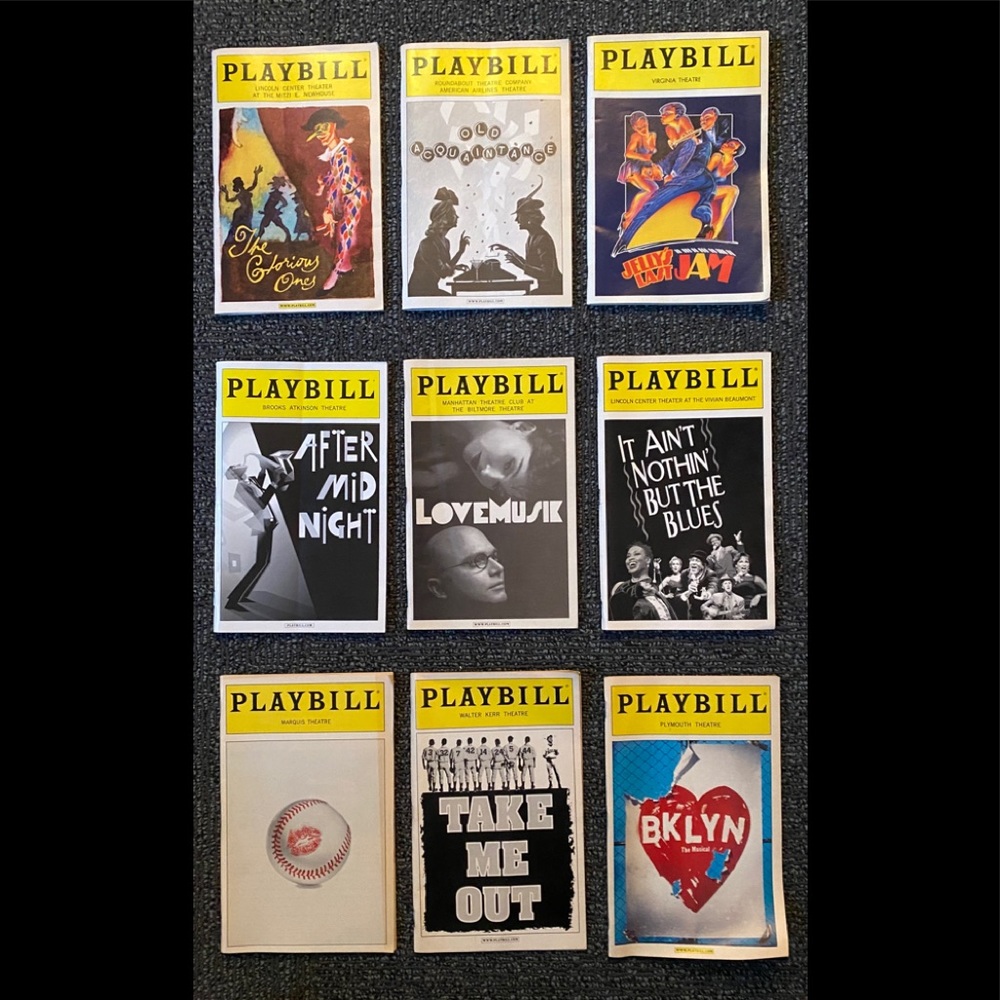 Vintage playbills